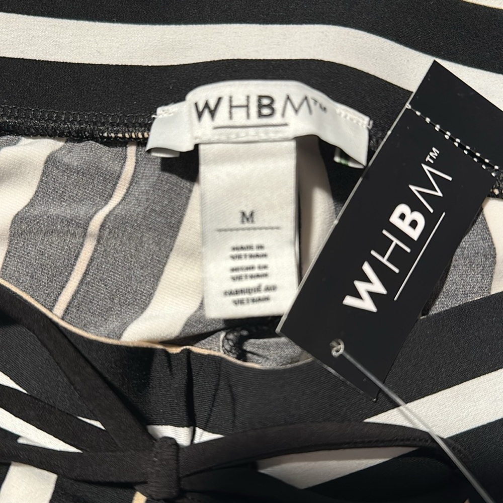 WHBM Wide-Leg Pants with stripes - Picture 3 of 6